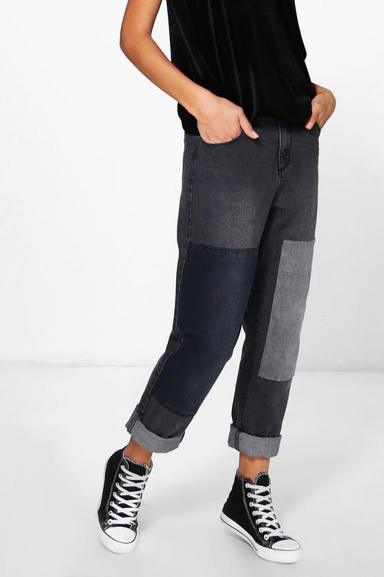 Alice Patchwork Boyfriend Jeans